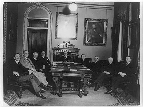 HistoricalFindings Fotó: Charles Evans Hughes,A Férfiak Asztal Körül,Diplomáciai Szoba,Külügyminisztérium,1921