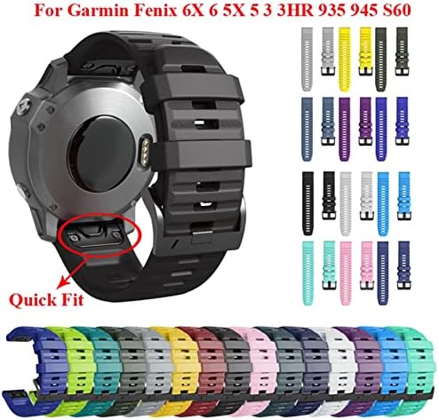 VEVEL 26 22mm Quick Fit Watchband A Garmin Fenix 7 7X 6X 6Pro Watch Szilikon Easy Fit Csukló Heveder Zenekar A Fenix 5X 5