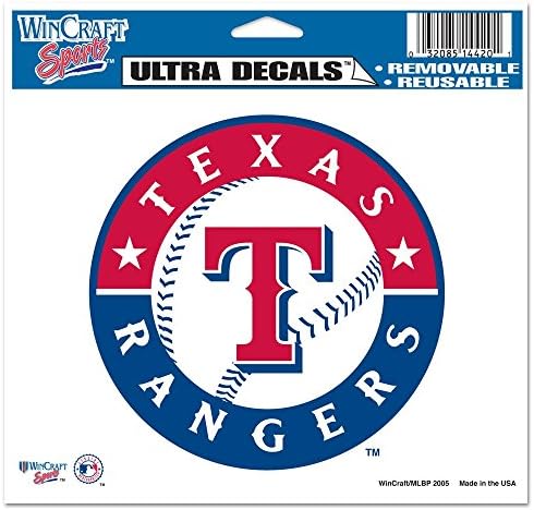 WinCraft MLB Texas Rangers többfunkciós Színes Matrica, 5 x 6