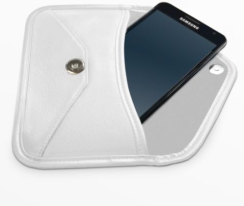BoxWave Esetben Kompatibilis a Huawei Élvezze 10e (a bíróság által BoxWave) - Elite Leather Messenger, Táska, műbőr tok Boríték
