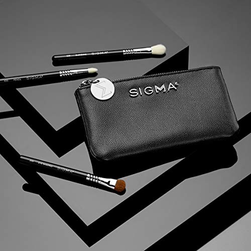 Sigma Beauty Glam 'N Go Mini Szem Ecset Készlet, 3 Kefe, Szépség Táska