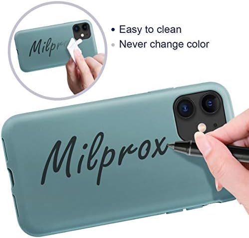 MILPROX Esetben Kompatibilis iPhone 11 képernyővédő fólia, Folyékony Szilikon Gél Gumi Ütésálló Vékony Héj, Puha Mikroszálas
