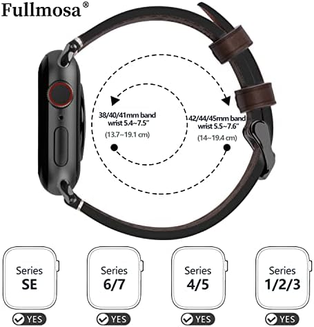 Fullmosa Kompatibilis Apple Nézni Zenekar 40mm, 41 mm-es 44 mm 45 mm, Bőr szíj Kompatibilis iWatch Ultra Apple Nézni Sorozat