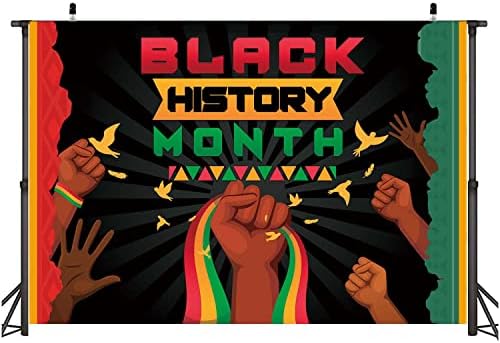 Fekete történelmi Hónap Hátteret,Afro-Amerikai BHM Érdemes Fesztivál Hátteret Fekete történelmi Hónap Party Dekoráció(5 x3FT)