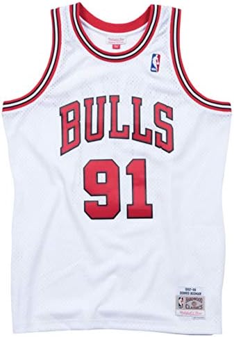 Mitchell & Ness Dennis Rodman Chicago Bulls 1997-98 Férfi Fehér Swingman Jersey