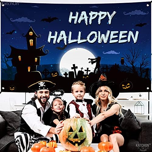 XtraLarge, Boldog Halloween Banner - 72x44 Inch | Boldog Halloween Hátterekkel, a Fotózás | Halloween Party Dekoráció | Scary