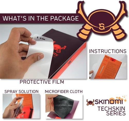 Skinomi Teljes Test Bőr Védő Kompatibilis az Asus ZenWatch (képernyővédő fólia + hátlap) TechSkin Teljes Lefedettség Tiszta