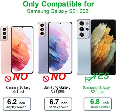Arae tok Samsung Galaxy S21 Ultra Tárca Esetben Fedél a Kártya-Tartót, majd Csuklópántot a Samsung Galaxy S21 Ultra, 6.8