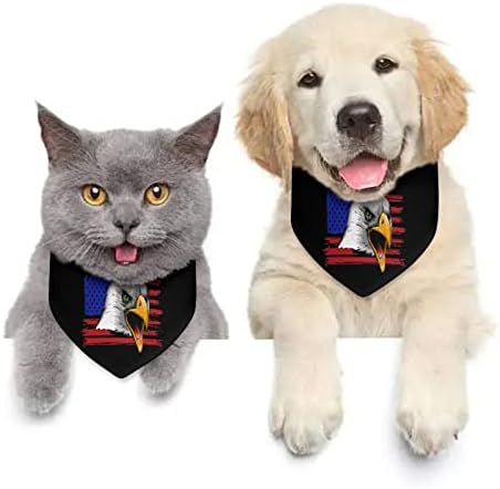 Amerikai Sas USA Zászló, Kutya Kendő, Állítható Kisállat Gallér Sál Aranyos Háromszög Kendő a Kutyák, Macskák