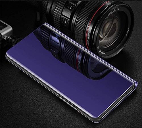 GYHOYA Kompatibilis a Samsung Galaxy S23 Esetben a Kitámasztó Flip Bőr Tisztán Smink Tükör Csillogó Luxus Ütésálló Védő Telefon