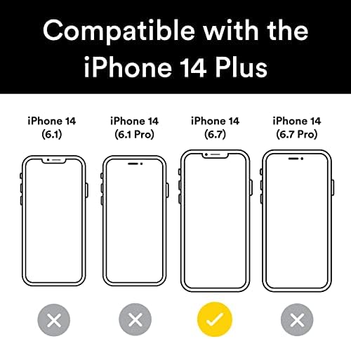 BodyGuardz Faragni MagSafe iPhone 14 Ráadásul az Esetben, Ütésálló Tiszta Ügy 10FT Csepp Védelem, MagSafe Kompatibilis, Kristálytiszta