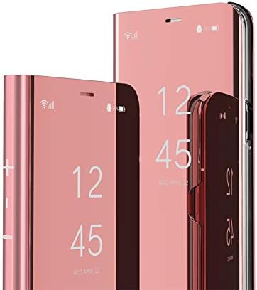 OOPKINS Kompatibilis a Samsung Galaxy S23 Plusz Esetben Luxus Bookstyle Tisztán Ablak Electroplate Stand Teljes Testet Védő