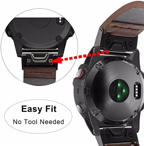 EIDKGD Watchband A Garmin Fenix 6 6X Pro 5 5X Plusz 3HR Zenekar megközelítés S60 S62 3 PULZUSMÉRŐ Óra gyorskioldó Easyfit