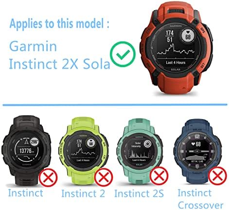 Aemus Kompatibilis Garmin Ösztön 2X Sola Smartwatch képernyővédő fólia (3 Csomag) 2X Napenergia - Taktikai Kiadás HD PET