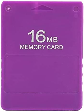 Cuifati Memória Kártya PS2,16MB Játék Memória Kártya Nagy Sebességű Profi Játék Tartozékok Playstation 2(Lila)