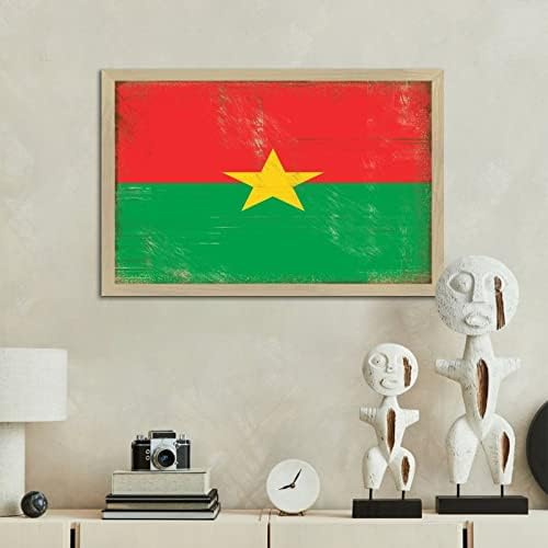 Inspiráló Keretes Wall Art Jel Burkina Faso Családi Wall Art Dekoráció Mantel Vicces Dekoratív Fa Raklap Falon Emléktábla
