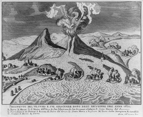 HistoricalFindings Fotó: Kilátás nyílik a Vezúv,Kitörés, 1631,Vulkán,Olaszország