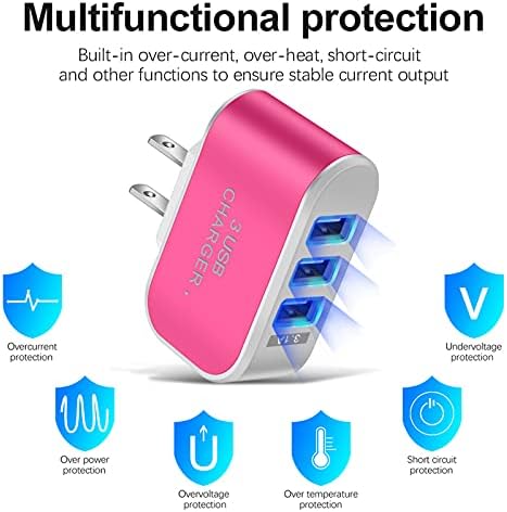 SEPPR LED Világító 3-Port USB-adatkábel Head Intelligens Mobil Telefon adatkábel Port/MINKET Candy Multi Port USB Fejét Utazás