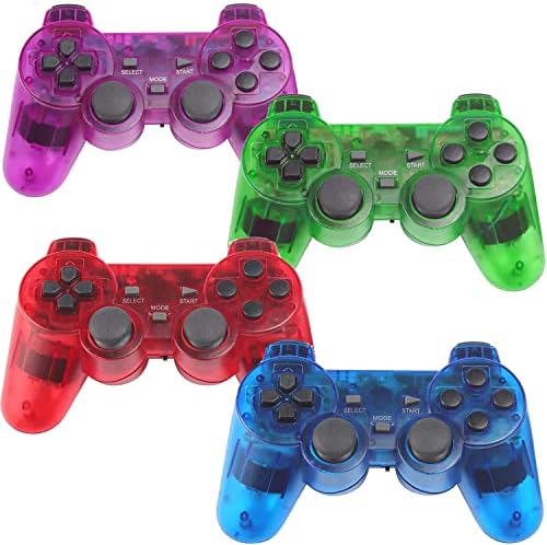 Vezeték nélküli Kontroller PS2 Play Station 2 Kettős Vibráció 2 (Kék, Piros, Zöld, Lila)