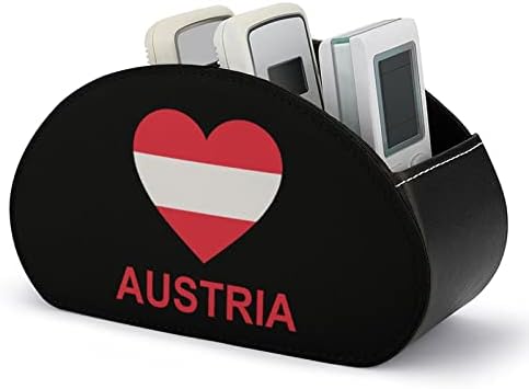 A szerelem Ausztria Bőr Távirányító tartó, 5 Rekeszes Irodai Tároló Doboz, Asztalon Tálca