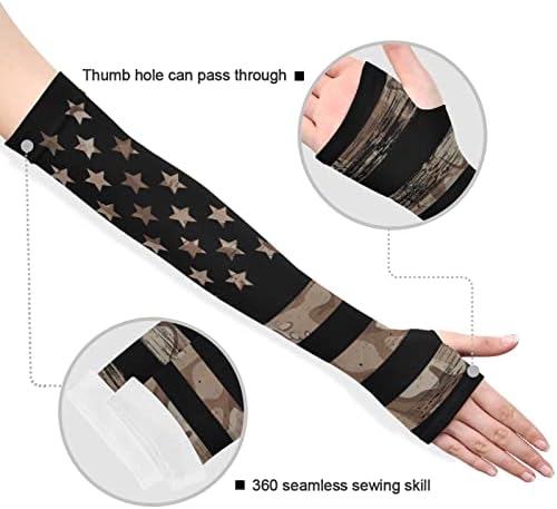 Sólyom Állat USA Hadsereg Kar Ujjú, hogy Fedél karja Anti-Slip Hűtés Ujjú UV Nap ujjú Női