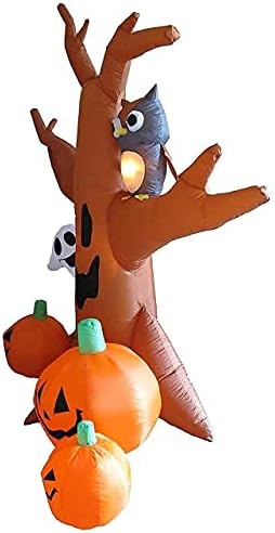 Két Halloween Party Dekoráció Csomag Tartalmazza 4 Láb Animációs Halloween Felfújható Sütőtök, valamint Szellem 8 Láb Halott