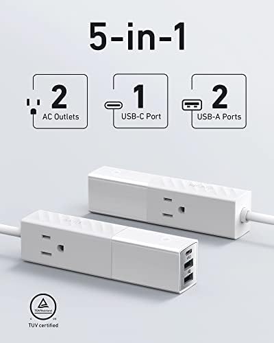 Anker USB-C Töltő, 735 Töltő (Nano II. 65W), PPS 3-Port Gyors, Kompakt, Összecsukható Fali Töltő, valamint Utazás elosztó
